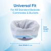 100 Pack Unscented Bedside Commode Liners for Portable Toilet, Disposable Potty Liners and Commode Bags for Commode Bucket, Universal Fit Portable Toilet Liners for Easy Cleanup view 2