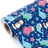 WRAPAHOLIC Ocean Christmas Wrapping Paper - Mini Roll - 17 Inch x 16.5 Feet - Animal Under the Sea Wrapping Paper for Christmas Holiday, Party Celebration view 1