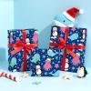 WRAPAHOLIC Ocean Christmas Wrapping Paper - Mini Roll - 17 Inch x 16.5 Feet - Animal Under the Sea Wrapping Paper for Christmas Holiday, Party Celebration view 4
