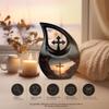 JAGLASH Cross Cremation Urns for Adult Ashes Women - Large Grey Memorial Urns for Adult Male - Cross Drop Funeral Urn for Human Ashes - Ocean Burial Urn for Mother & Father -10 Inch view 4