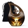 JAGLASH Archangel Cremation Urns for Human Ashes Adult Husband and Wife - Burial Urn for Male - Funeral Decorative Urns for Women and Men - Large Cross Urn for Adult Mom & Dad (10 Inch) view 1