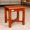 CUAJHNPX Waterproof Bathroom Stool for Elderly Bath Chair Wood Shower Bench Adult Non Slip Wooden Shower Seat Bathtub Spa Change Shoes Stools Size 42X34X50Cm view 4