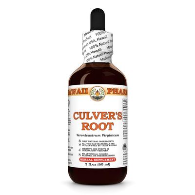 Culver's Root (Veronicastrum Virginicum) Dry Root Tincture, Made in Hawaii, All Natural, Vegan, Pure Liquid Extract - 2 fl.oz