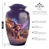 Magical Teddy Bear Funeral Urns for Human Ashes Adult Female & Male - Large Cremation Urn for Adult Women Ashes - Memorial Ashes - 10 inch view 2
