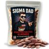 Uncle Franks Sigma Dad Almonds - Funny Birthday Gift for Dad, Cool Dad Gifts for Men, Premium Roasted Almonds Made in USA, Christmas Gag Gift for Father, Man Cave Snack Pack, Healthy Salty Treats, Stocking Stuffers for Dads view 1