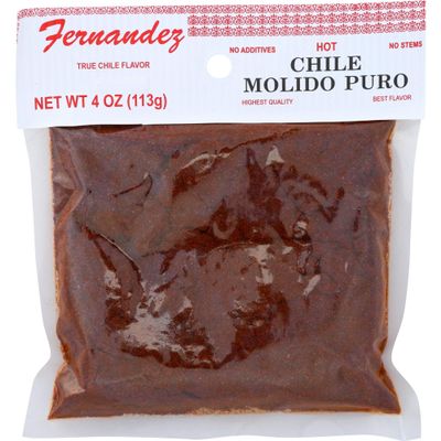 Fernandez Chile Molido Hot 4.0 oz (Pack of 12)