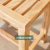 CUAJHNPX Bathroom Stool Non Slip Bath Bench Shower Bench Little Shower Seat Corner Stool for Shaving Legs Small Shoe Foot Rest Step Size 42X28X43Cm view 3