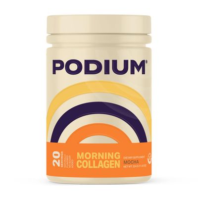 Podium Nutrition, Morning Collagen, Mocha, 20 Servings, Collagen Protein, Gluten Free, Soy Free