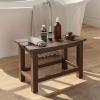 CUAJHNPX Bathroom Stool Non Slip Bath Bench Shower Stool Bathroom Bench Storage Shelf Bath Spa Seat Display Rack Organiser Shelving view 2