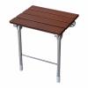 14 9 X12 2 Folding Shower Seat Wall Mounted Bathroom Chair Shower Bench Seat Solid Wood Fold Down Spa Bench for Rooms Bathrooms view 1