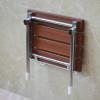 14 9 X12 2 Folding Shower Seat Wall Mounted Bathroom Chair Shower Bench Seat Solid Wood Fold Down Spa Bench for Rooms Bathrooms view 2