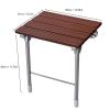 14 9 X12 2 Folding Shower Seat Wall Mounted Bathroom Chair Shower Bench Seat Solid Wood Fold Down Spa Bench for Rooms Bathrooms view 3