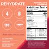 AdvoCare Rehydrate - Electrolyte Drink Mix - Includes Magnesium, Sodium, Potassium & Calcium - Antioxidant & Amino Acid Fortified - Hydration & Recovery - Pomegranate Tangerine, 15 Sticks (6.3 oz) view 2