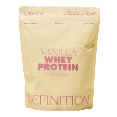 Barre Definition Whey Protein Isolate for Women, 20g Protein, 0g Sugar, 90 Calories, Stevia-Free, Grass-Fed & Pasture Raised, Vanilla 1 lb