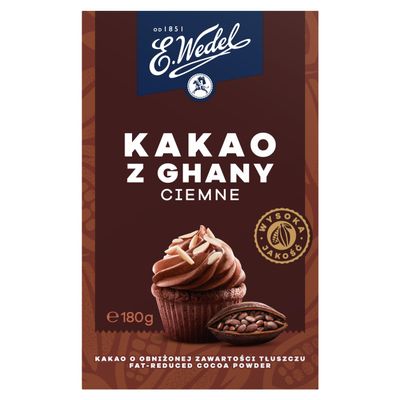 E.Wedel Dark Cocoa Powder From Ghana (2 x 180g, 2.0, Count)