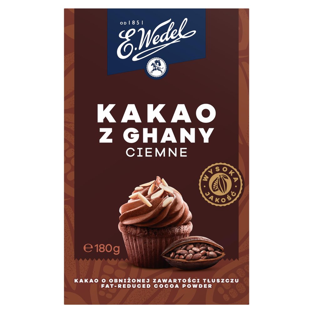 E.Wedel Dark Cocoa Powder From Ghana (2 x 180g, 2.0, Count)