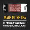 10 Cans, BaccOff Straight Pouches, Black Tea Base with Savory and Bold Flavors, 16 Pouches Per Can view 2