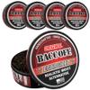 5 Cans, BaccOff Original Energized Fine Cut, Bold, Natural, Smoky Flavors with Caffeine and B Vitamins
