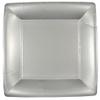 EcoQuality 10 inch Silver Square Dinner Paper Plate Disposable Elegant Party Plates for Weddings, Birthdays, Catering, Events, and Buffet Table Heavy Duty Paper Dinnerware (96) view 1