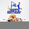 Basketball Happy 8th Birthday Cake TopperBasketball Sports ThemeBoys Girls 8Years Birthday Party Decorations Supplies,Pick 8 Fabulous Cake Decoration (8) view 2