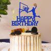 Basketball Happy 8th Birthday Cake TopperBasketball Sports ThemeBoys Girls 8Years Birthday Party Decorations Supplies,Pick 8 Fabulous Cake Decoration (8) view 3