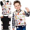 Janmercy Kids Compression Vest Ages 2 to 9 Soft Adjustable Breathable Neoprene Comfort Vest for Boys Girls School Home Daily(Wildlife,Small) view 1