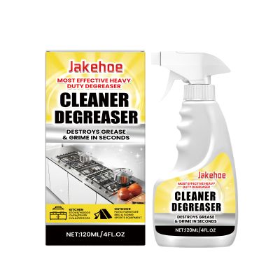 JAKEHOE Heavy Duty Cleaner Degreaser, 120ml/4 FL OZ, Fast-Acting Kitchen & Outdoor Grease Remover Spray