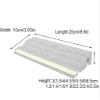 Slope Pads Door Transition Strip Rubber Curb Ramp for Wheelchair Access Temporary Ramp Over Stairs Night Glow Feature(9.84x4.72x2.17in) view 2