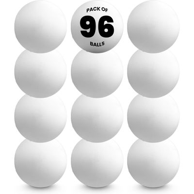 Case of 96 PrecisionTherapy Massage Balls White Bulk Therapy Ball Sets for Clinics, Yoga Centers & Myofascial Release Programs