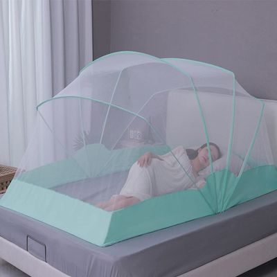 Foldable Mosquito Net with Easy Installation Pop-up Mosquito Nets Suitable for Travel Camping Indoor/Outdoor Use (Color : Grey, Size : 135 Wide)