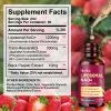 2 Pack Liposomal NAD Supplement - 1200mg NAD+ Liquid Drops for Women & Men with Resveratrol, Black Pepper Extract - Support Anti-Aging, Brain & Cellular Mitochondrial Health - Strawberry Flavor view 2