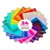 qiqee 24 Colors Large Gift Bag with Handles Bulk 24PCS Paper Party Bags 13"x4.5"x10" Multiple Uses (32x11x25cm,Wide Large) view 3