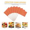 OFFSCH 100pcs Solid Mini Toothpick Flags for Food and Cheese Markers for Party Cupcake Toppers Cake Decoration and Fruit Displays view 3