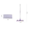 Microfiber Hardwood Floor Mop 360 Rotation Dust Flat Mop with Ultra Long Stainless Steel Handle for Home/Office Floor Cleaning view 2