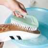 2 Pack Multi-Purpose Stiff Bristle Brush,Heavy Duty Stiff Nylon Bristles Cleaning Brush for Shower, Bathroom, Carpet, Kitchen and Bathtub Scrubber (SA112 - green) view 4