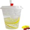 100 Sets - 20 oz. Disposable Clear Plastic Cups With Lids and Straws 20oz. Hot | Cold Coffee Cups With Lids. Premium Quality. Heavy Duty. Injection Cups. view 1