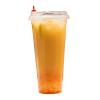 100 Sets - 20 oz. Disposable Clear Plastic Cups With Lids and Straws 20oz. Hot | Cold Coffee Cups With Lids. Premium Quality. Heavy Duty. Injection Cups. view 2