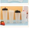 100 Sets - 20 oz. Disposable Clear Plastic Cups With Lids and Straws 20oz. Hot | Cold Coffee Cups With Lids. Premium Quality. Heavy Duty. Injection Cups. view 3