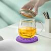 BESPORTBLE Elegant Tea Pot Pillow Handmade Embroidery Music Bowl Mat Home Office Decor Buddhism Cushion view 3
