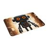 Front Door Mat Indoor Outdoor Welcome Mat, Black Robot Doormat Easy Clean Entryway Mats Stain and Fade Resistant Entry Rug Absorbent Flannel Bath Mats 16 x 24 Inch view 3
