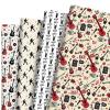 Pineraap 12 Sheet Music Wrapping Paper, Guitar Gift Wrap Paper for Birthday Party Baby Shower Craft DIY for Concerts & Crafting, 19.7 x 27.5 inches view 1