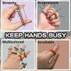 Acupuncture Rings for Fingers, 20 Pack Textured Fidget Ring Sensory Toys for Adult and Kids with Autism Massage Ring for Stress Reducer, Special Classroom Fidgets Toy for Students Quiet and Kids Prize view 3