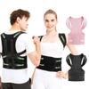 BAREKE Posture Corrector for Women and Men, Back Straightener Posture Brace for Pain Relief, Back Belt Support with Adjustable Shoulder Straps and Height for Scoliosis Hunchback view 1