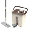 Mop & Bucket for Kitchen Floor Cleaning with Washable Microfiber Mop Pads 360 Degree Rotated Mop d Stainless Steel Pole view 1