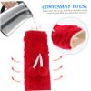 NIYANGLE Hot Water Bottle with Plush Cover Winter Warm Water Bag for Back Shoulder Relief Therapeutic Rubber Heating Pad Detachable view 3