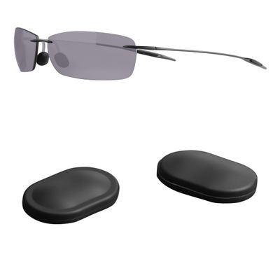 Kygear 1 Pairs Black Silicone Replacement Nose Piece Compatible with Maui Jim Lighthouse/Breakwall/Sugar Beach Sunglasses, Anti-Slip Silicone Rubber Nose Cushions Nose Guard Nose Pads