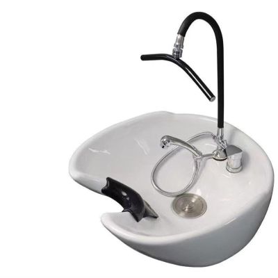 CHSUFBTY 360 Rotatable Hair Salon Shampoo Basin Waterfall Shower - No Blockage, Even Flow for Salons & Home Use