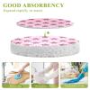 Cartoon Pink Checkered Plaid Stars Absorbent Kitchen sponges and scrubbers Non-Scratch Decorative Kitchen sponges for Washing Dishes for Dishes,Pots,Pans All at Once (3 Count) view 3
