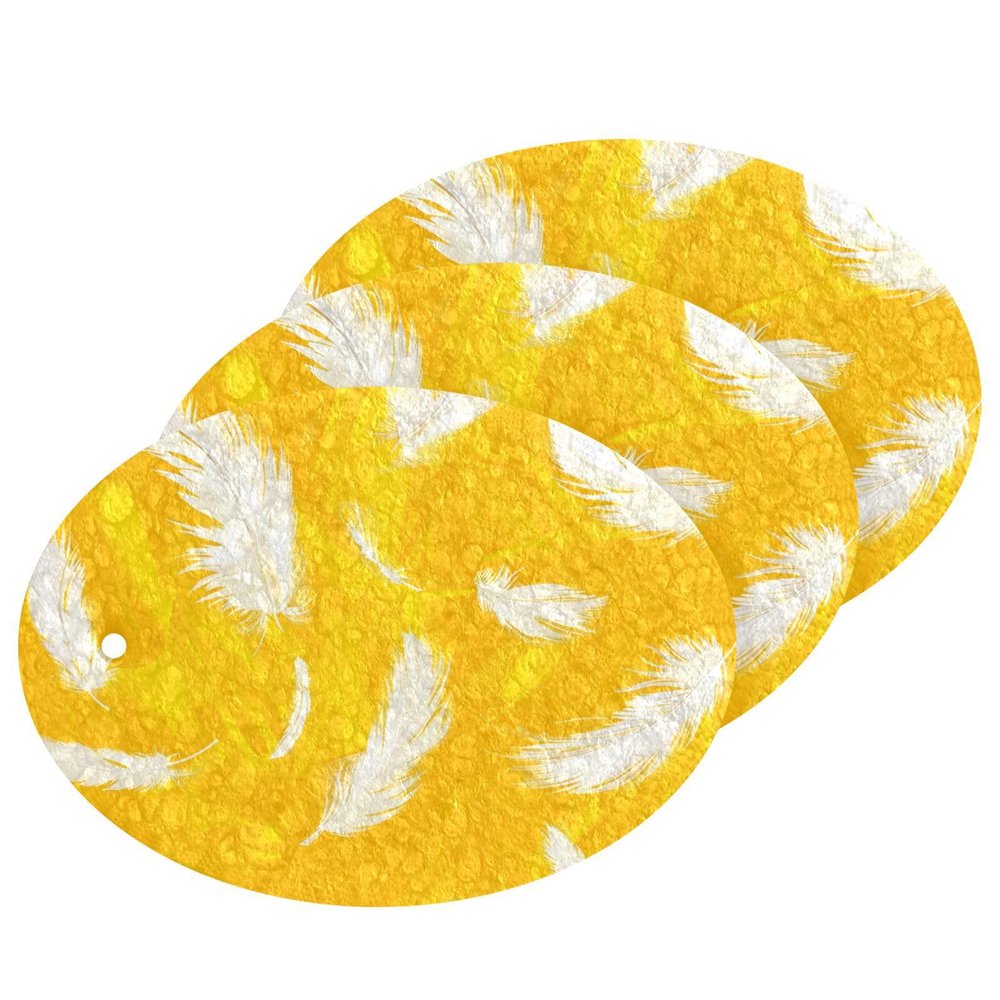 White Feathery Absorbent sponges for Household use Multipurpose Decorative Cleaning sponges for Household use New Home Essentials (3 Count)