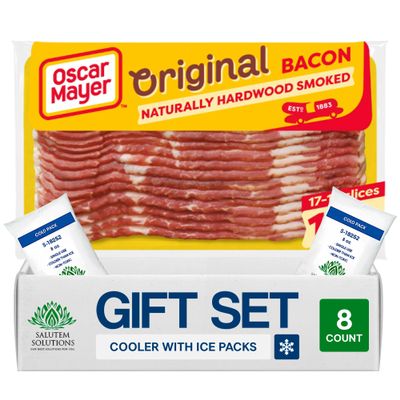 Salutem Vita Original Bacon, Natural Wood Smoked, Gift Set Pack of 8